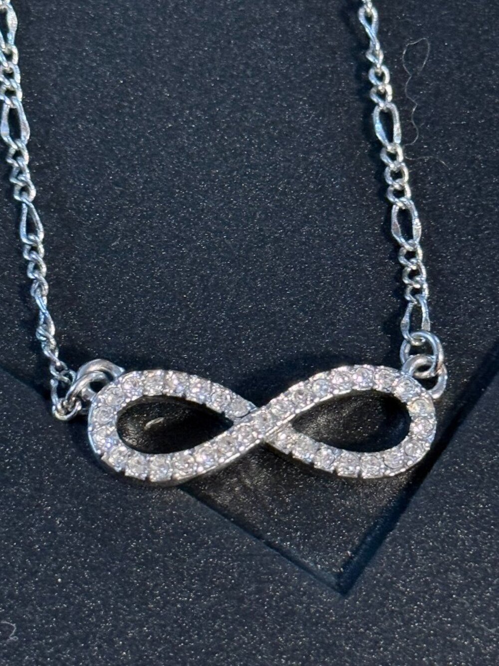 Lia Sophia Rhinestone Infinity Necklace